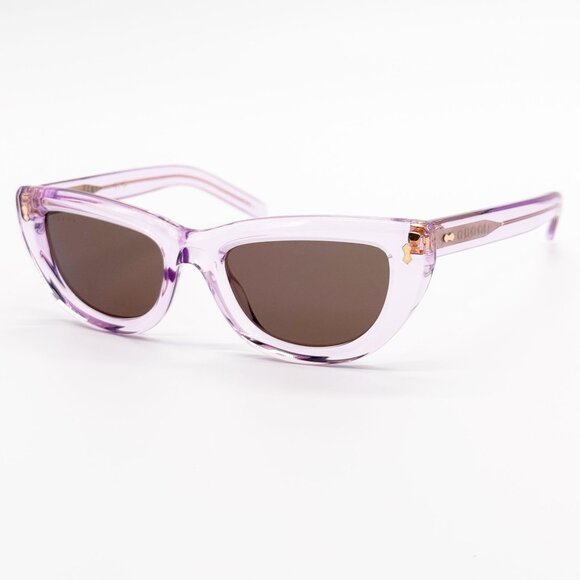 NEW GG1521S 004 GUCCI PURPLE BROWN WOMEN CAT EYE SUNGLASSES GUCCI main image 4